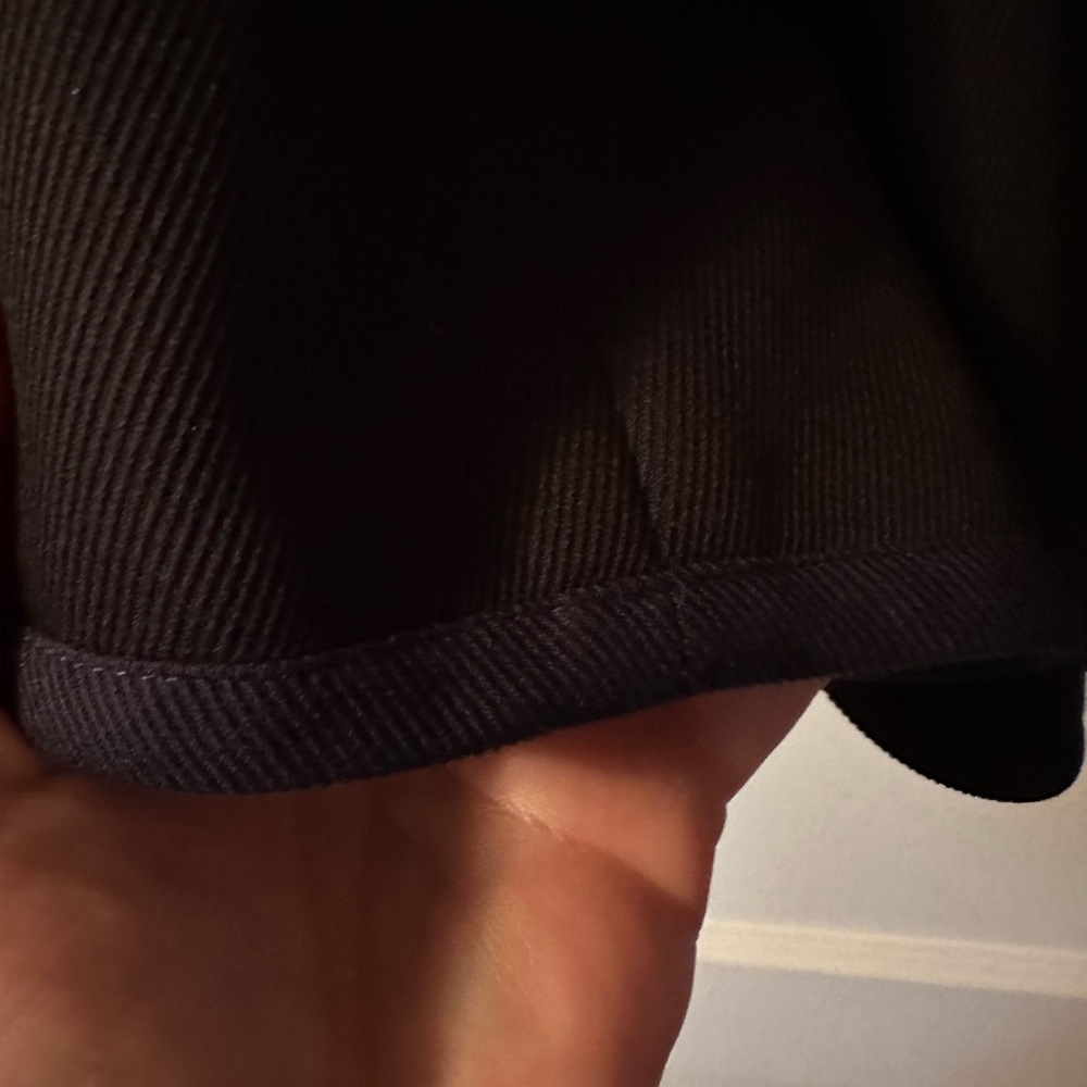 J Crew Tipped Twill Jacket, Black/Navy, Size 10, EUC - Picture 3 of 6